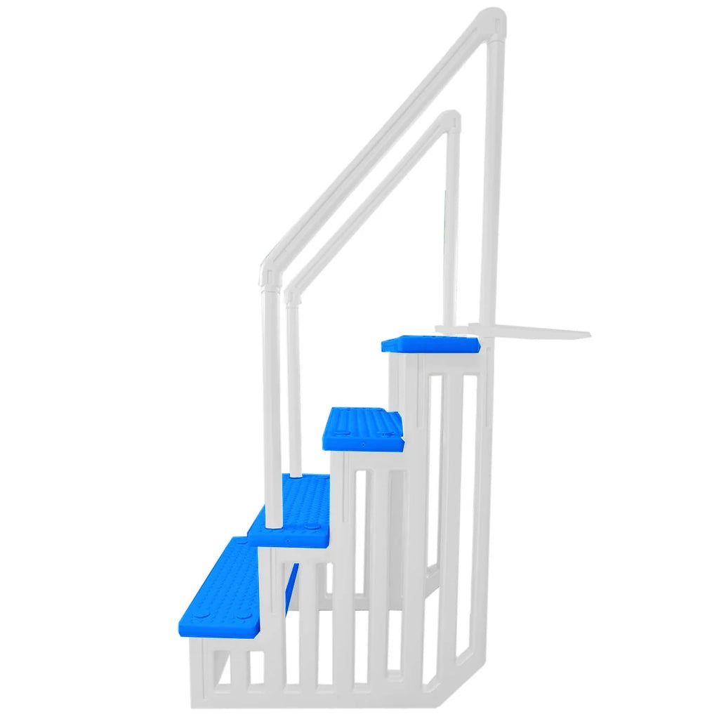 White Anti-Slip In-Pool Steps for Above Ground Pools X61350