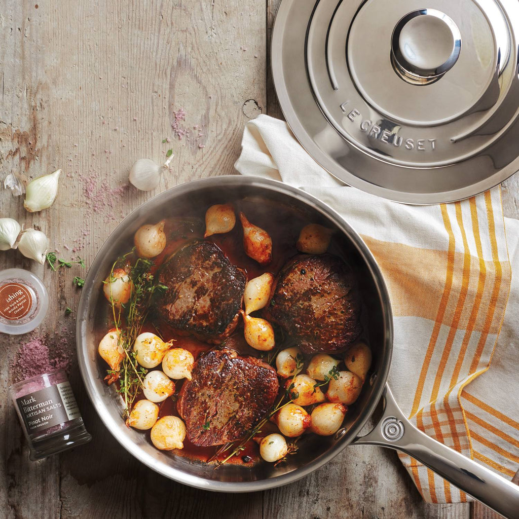 4.5-Quart Stainless Steel Saute Pan with Lid F521568