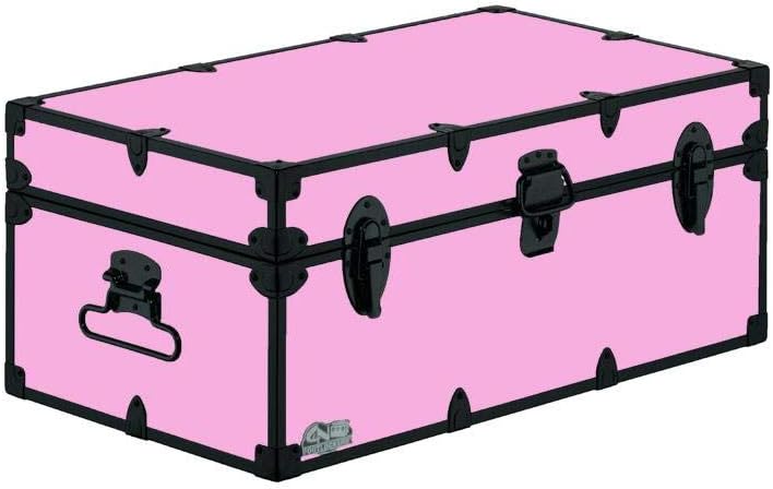 Camp Trunk Footlocker with Black Trim 32 x 18 x 13.5 Inches Y3025