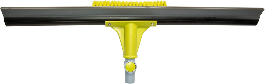 7-30 Foot Extension Pole with 24-inch Floor Squeegee and Grout Scrubbing Brush Combo, Pack of 2 B303055