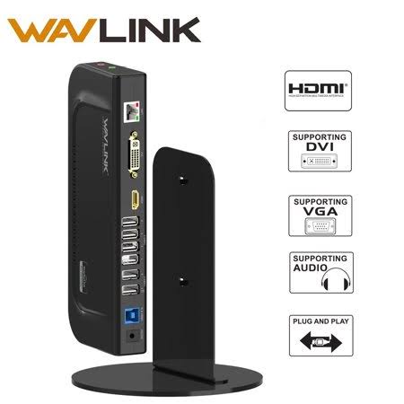 USB 3.0 Dual Display Docking Station with Gigabit Ethernet N551