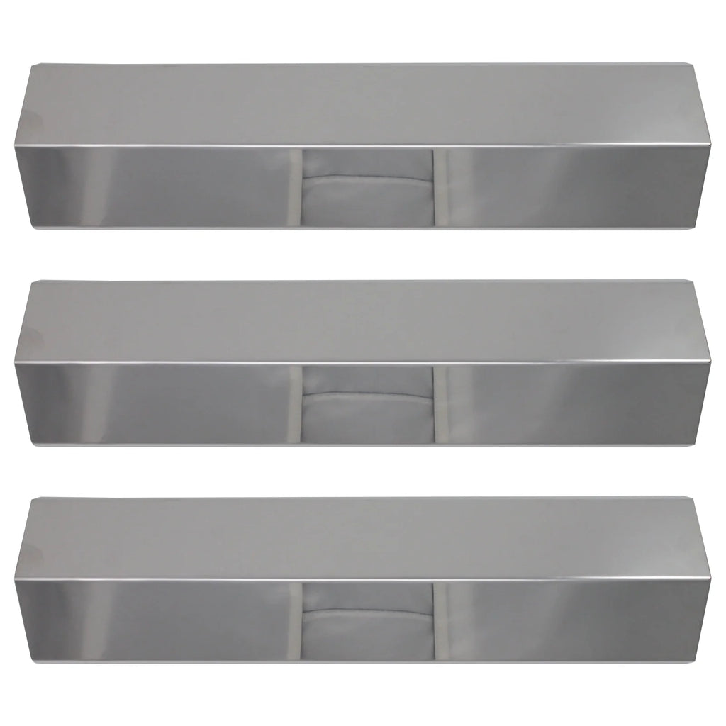 3-Pack Stainless Steel BBQ Grill Heat Shield Plate Replacement Parts 15" J174892