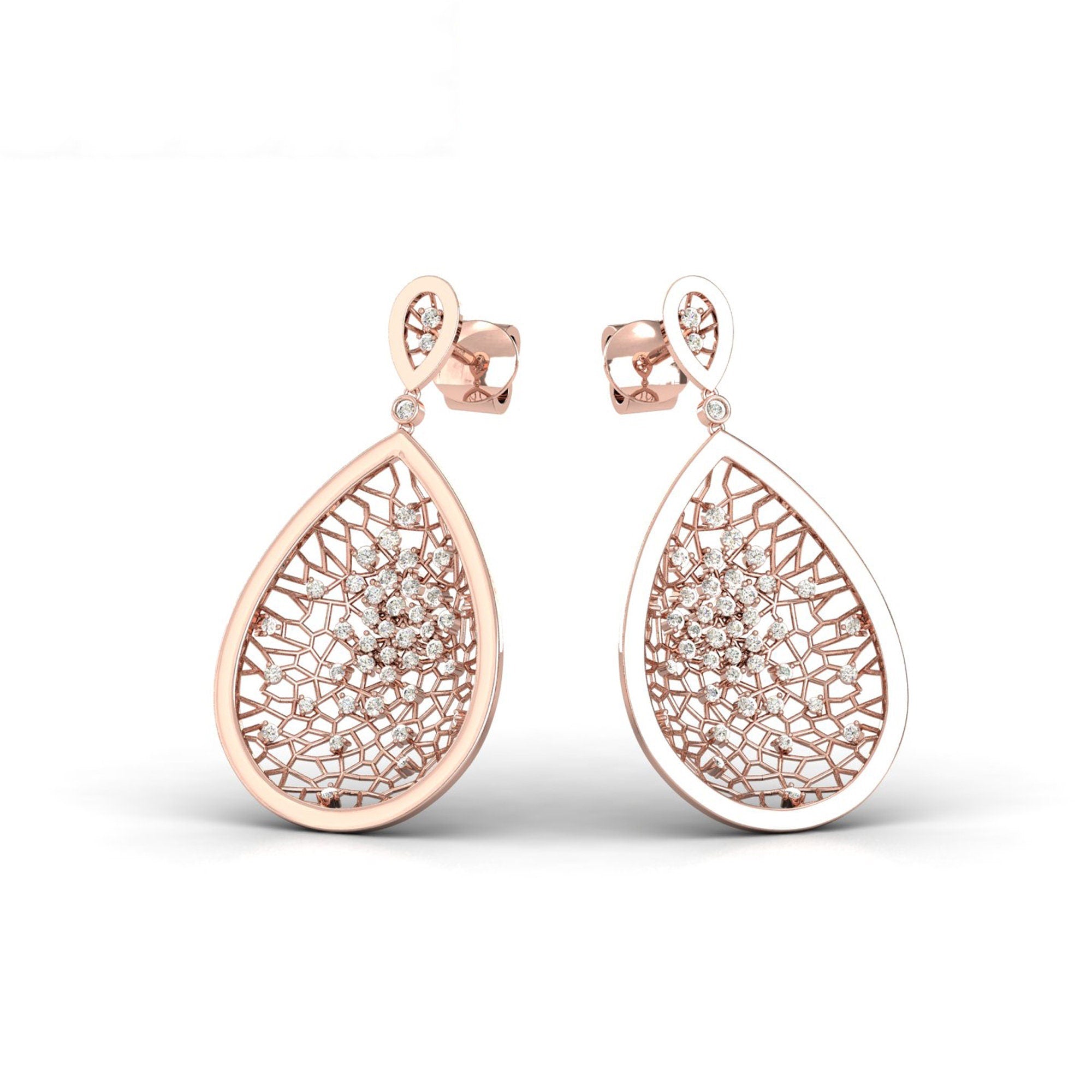 Natural Diamond Dangle Earring V79660