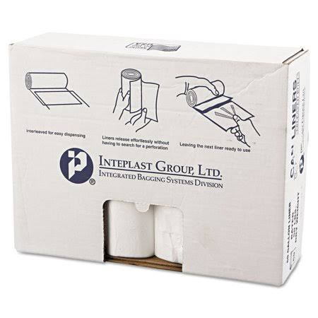 High-Density Commercial Can Liners Value Pack, 60 gal, 12 microns, 38 inch x 58 inch, Clear, 200/Carton X562202