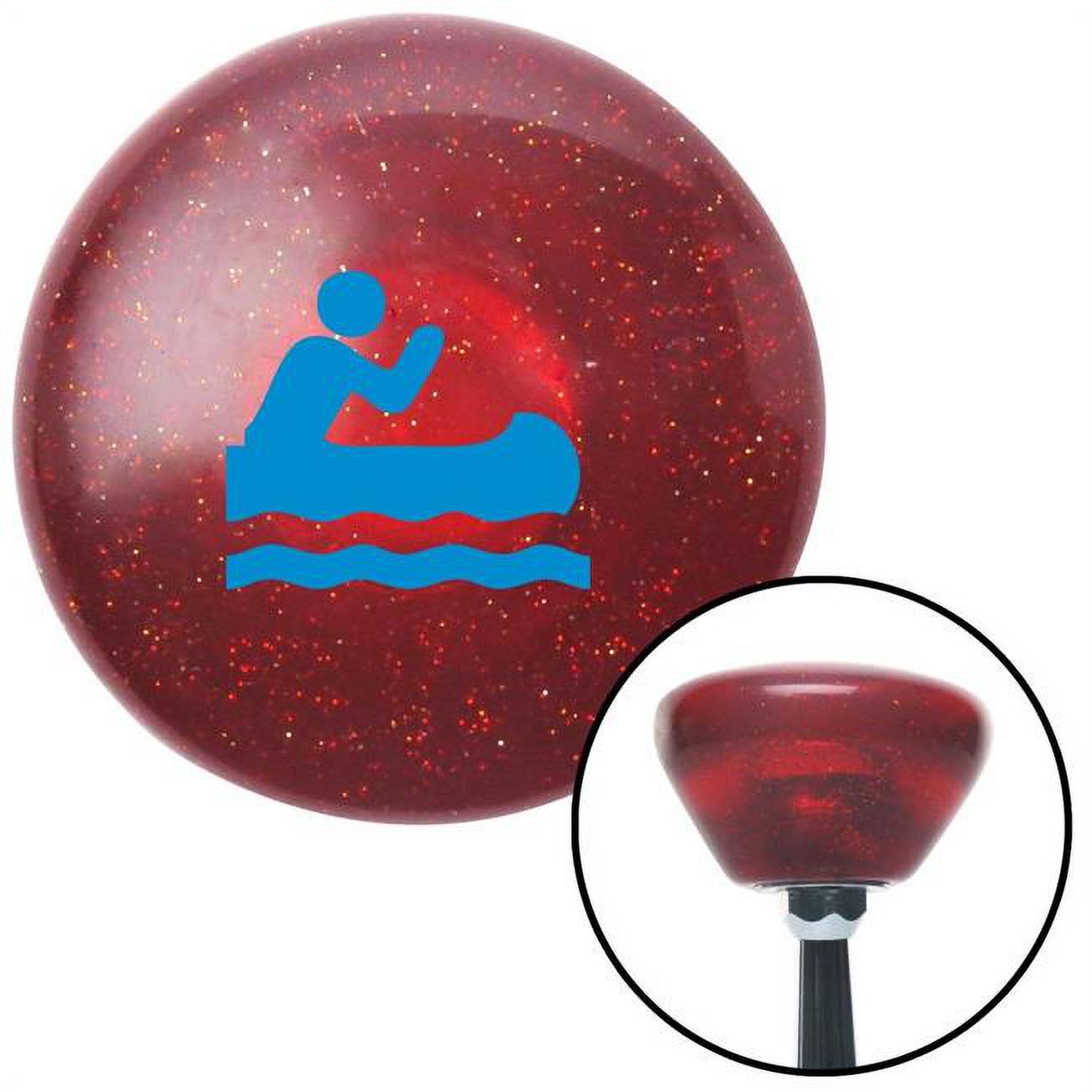 Blue Retro Metal Flake Shift Knob with M16 x 1.5 Insert P6218