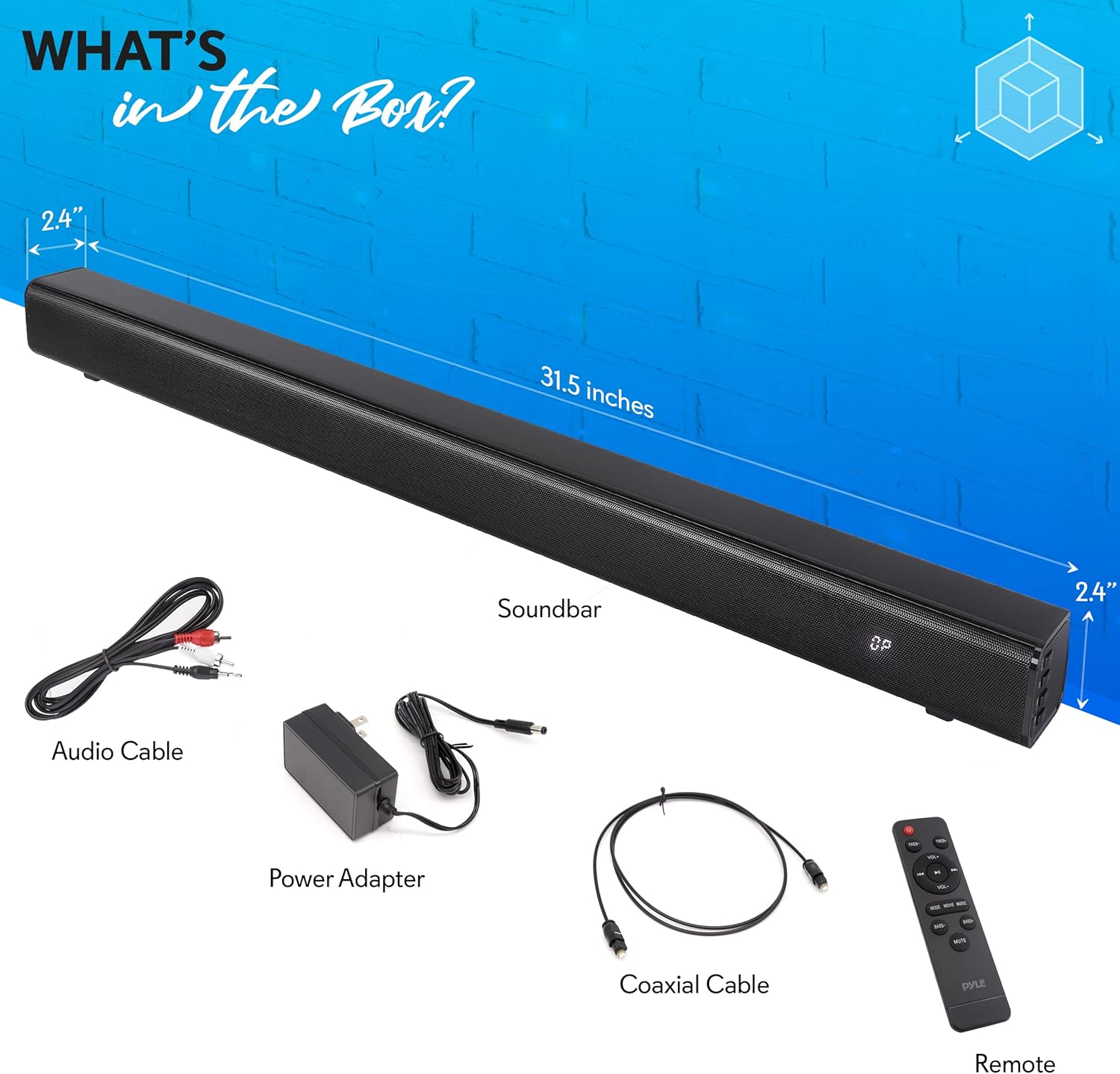 Bluetooth Soundbar with Remote Control C586
