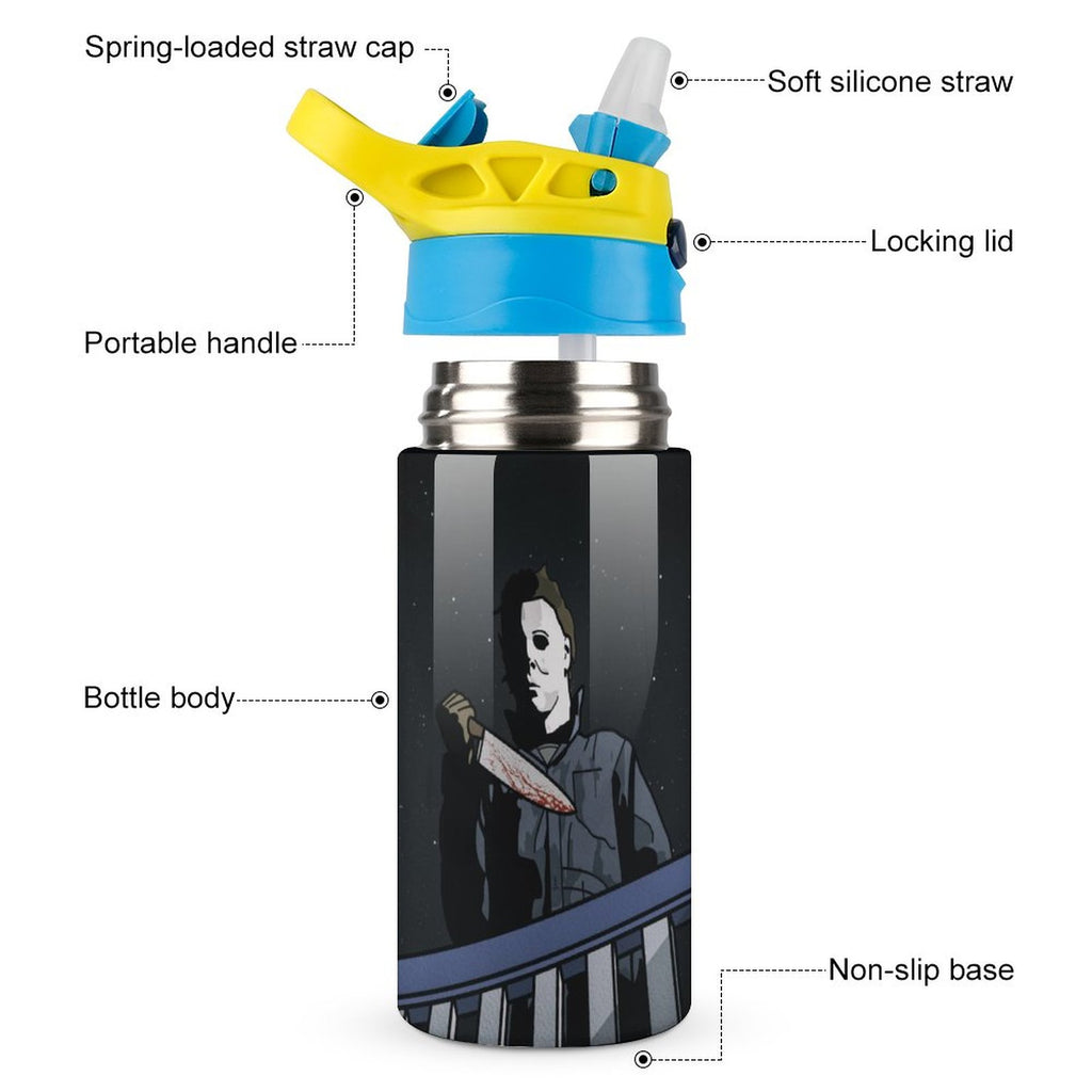 Insulated Stainless Steel Water Bottle with Straw V94804