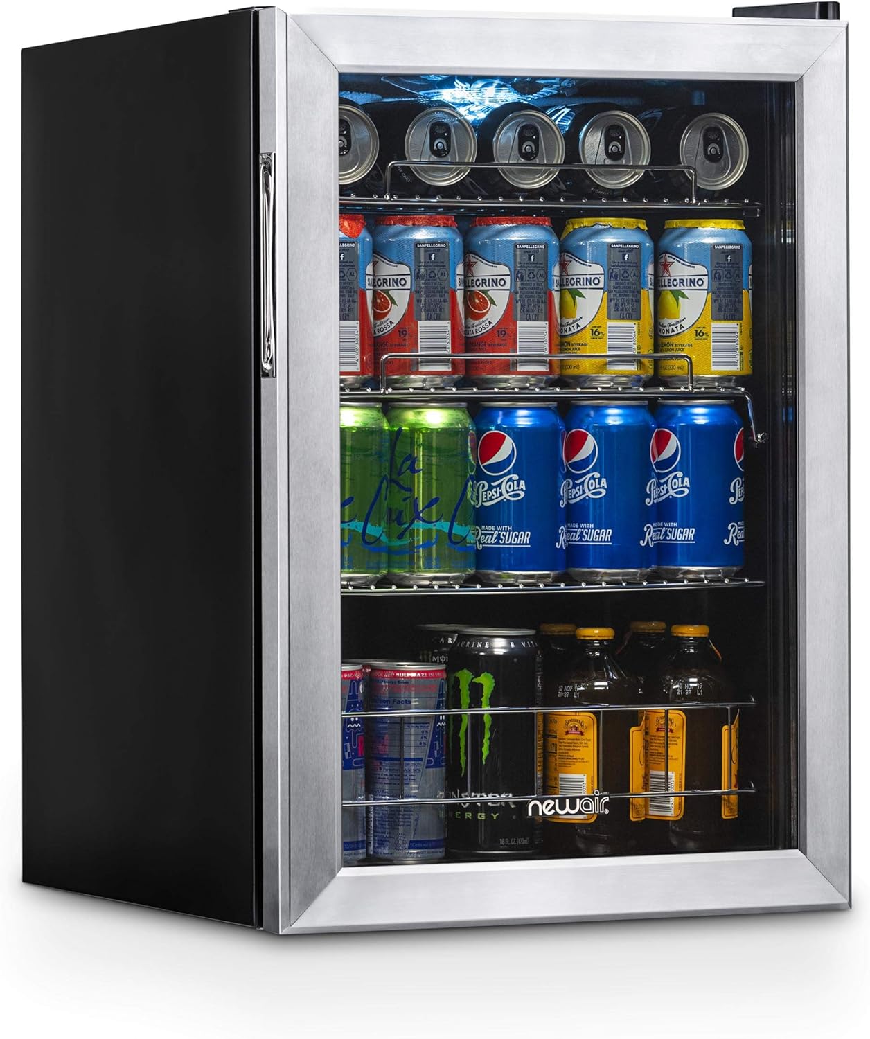 90 Can Capacity Beverage Refrigerator Cooler with Glass Door F978369