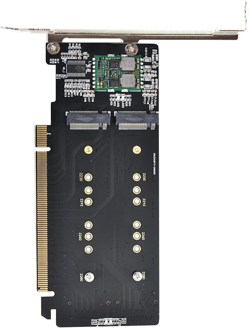 Dual M.2 NVME to PCIE Express 3.0 Gen3 Raid Card Adapter Pack of 2 I847