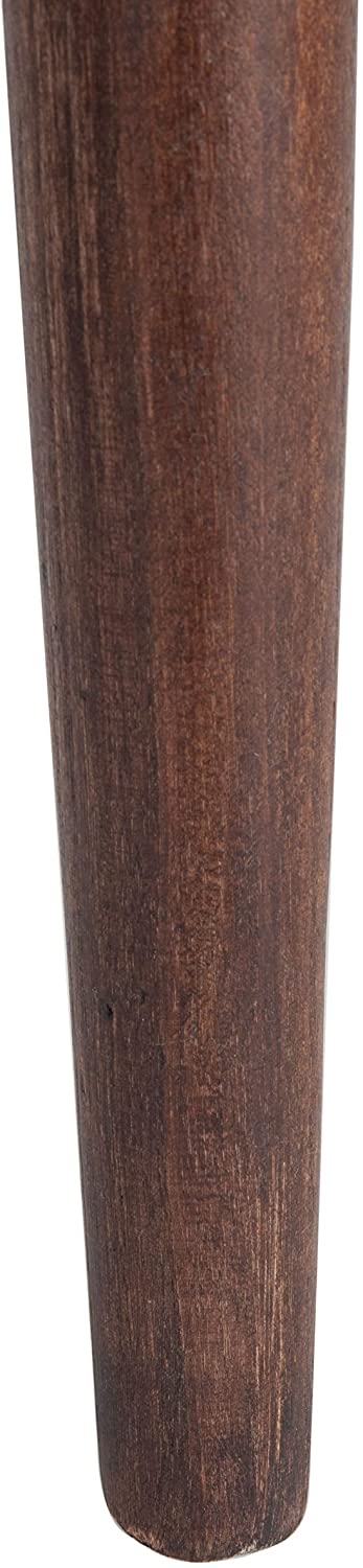Brown Leather Woven Accent Chair Y972