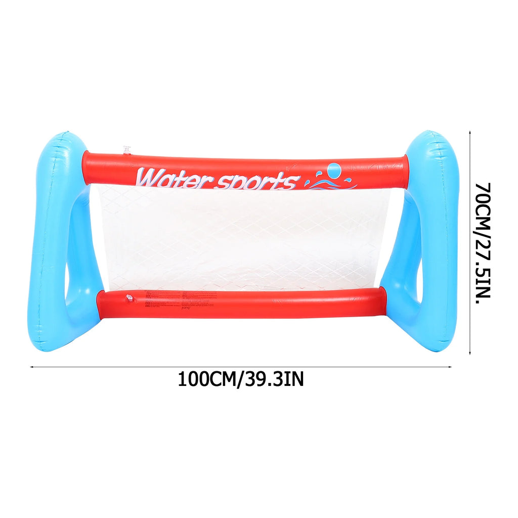 Inflatable Pool Float Set with Volleyball Net and Volleyballs B324