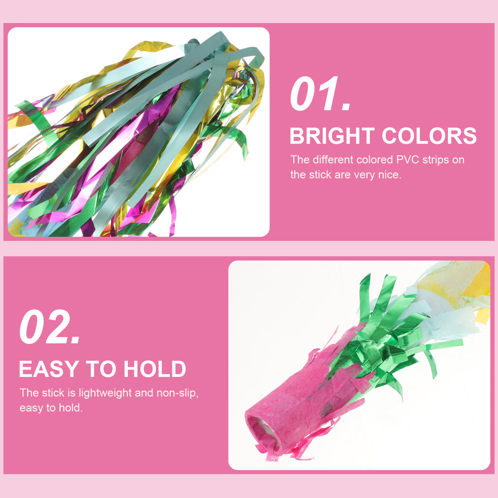 Multicolored Pinata Whacking Stick Party Game Q7118