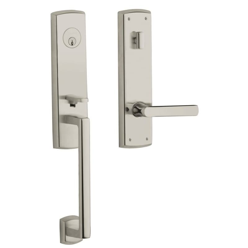 Lifetime Polished Nickel Mortise Entry Handleset with Lever O34943