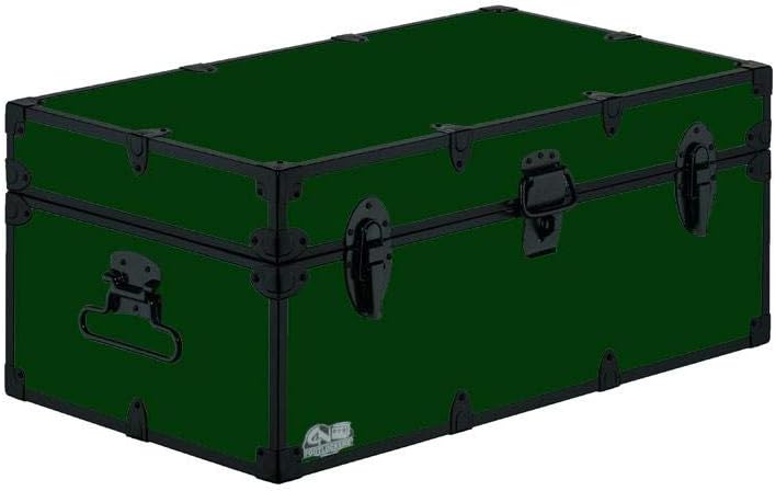 Camp Trunk Footlocker with Black Trim 32 x 18 x 13.5 Inches Y3025