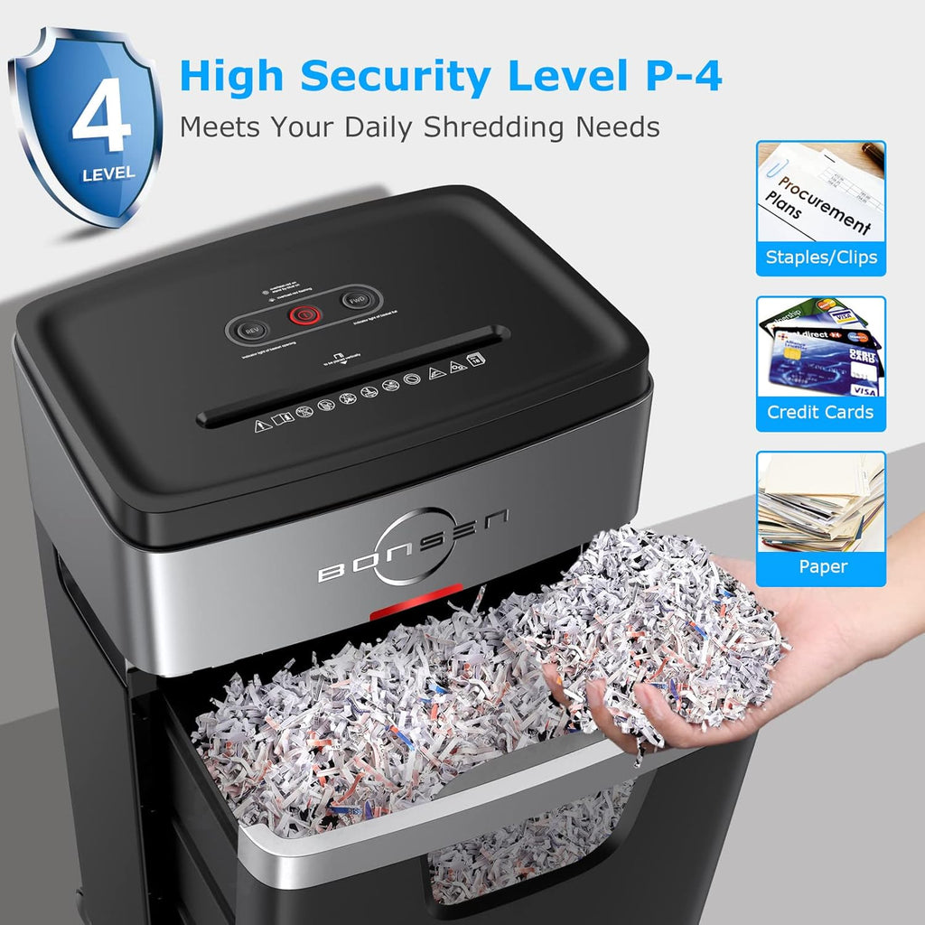 18-Sheet Cross-Cut Paper Shredder with 6.6 Gallons Pullout Basket C587581