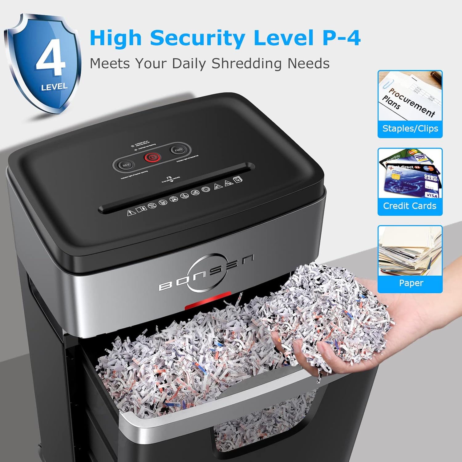 18-Sheet Cross-Cut Paper Shredder with 6.6 Gallons Pullout Basket C587581