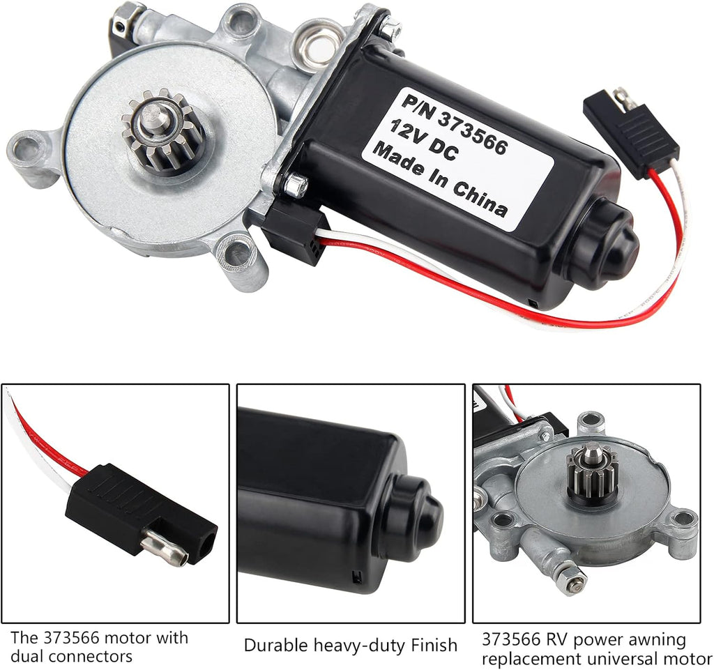 RV Power Awning Replacement Motor 12-Volt DC Pack of 2 U228