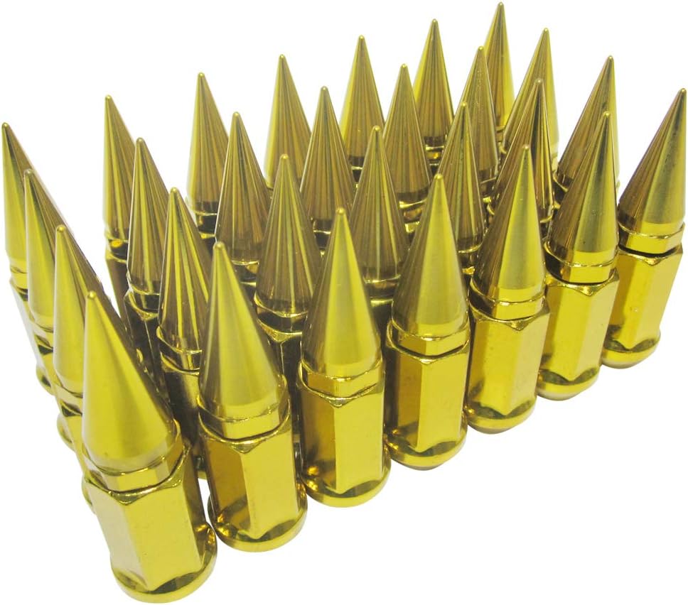 32 pc Extended Spike Lug Nut M12x1.25 Conical Seat Hex 3/4 M554165