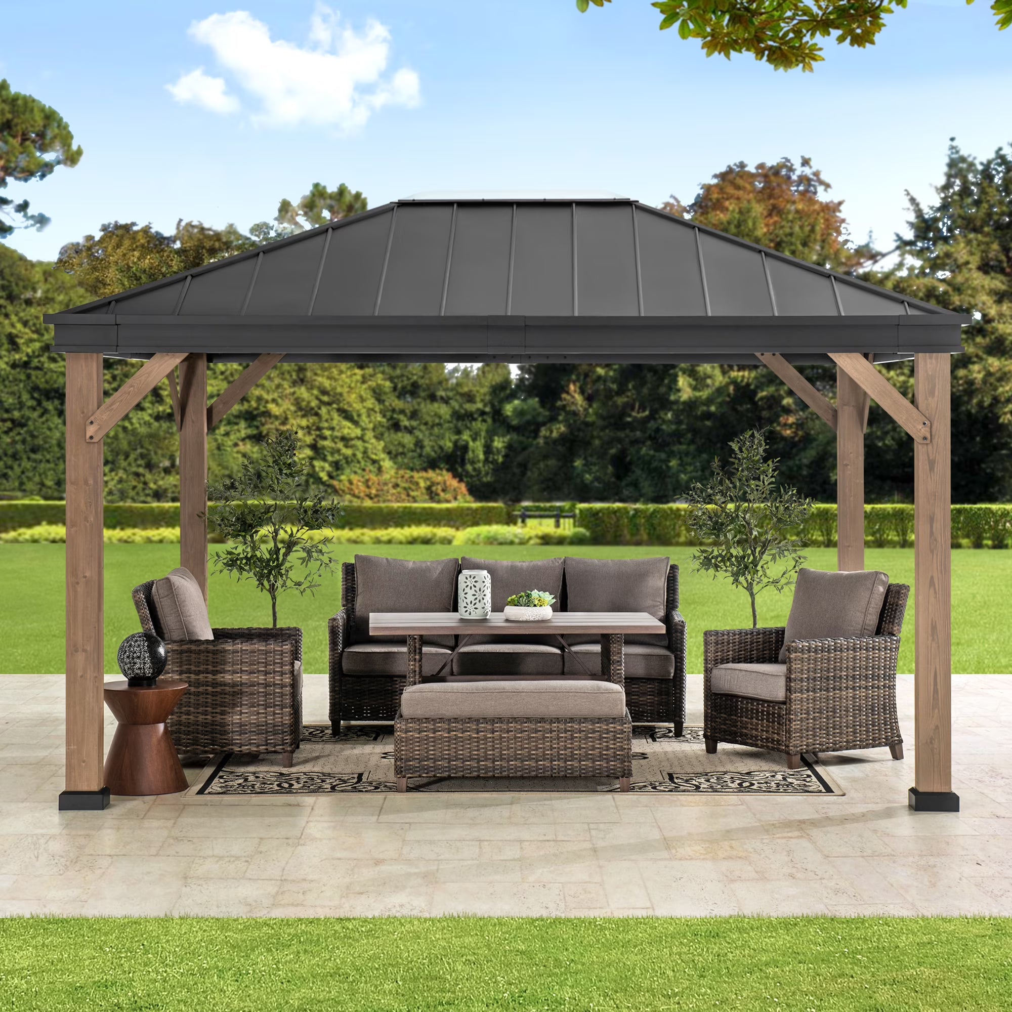 11 ft. x 13 ft. Hardtop Gazebo D58287
