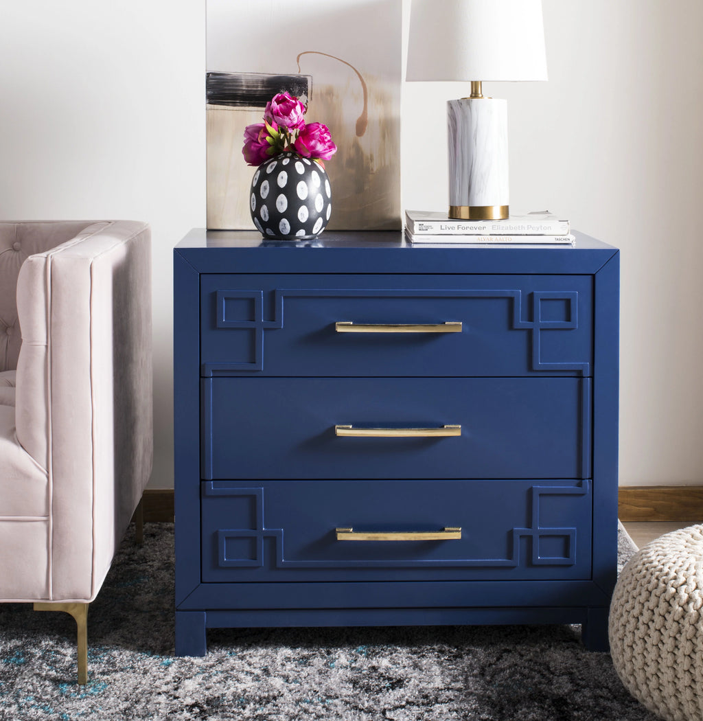 3 Drawer Chest Lapis Blue Gold M882133