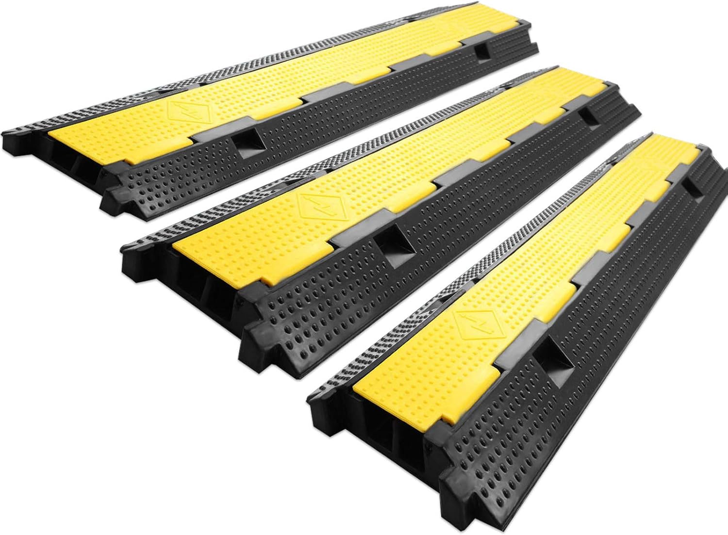 2 Channel Rubber Cable Protector Ramp 3 Pack X2861