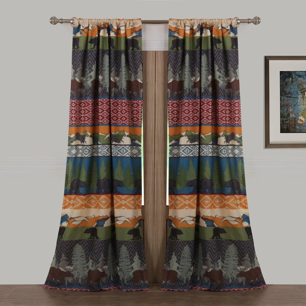 Curtain Panels Set of 2 with Tiebacks H45040