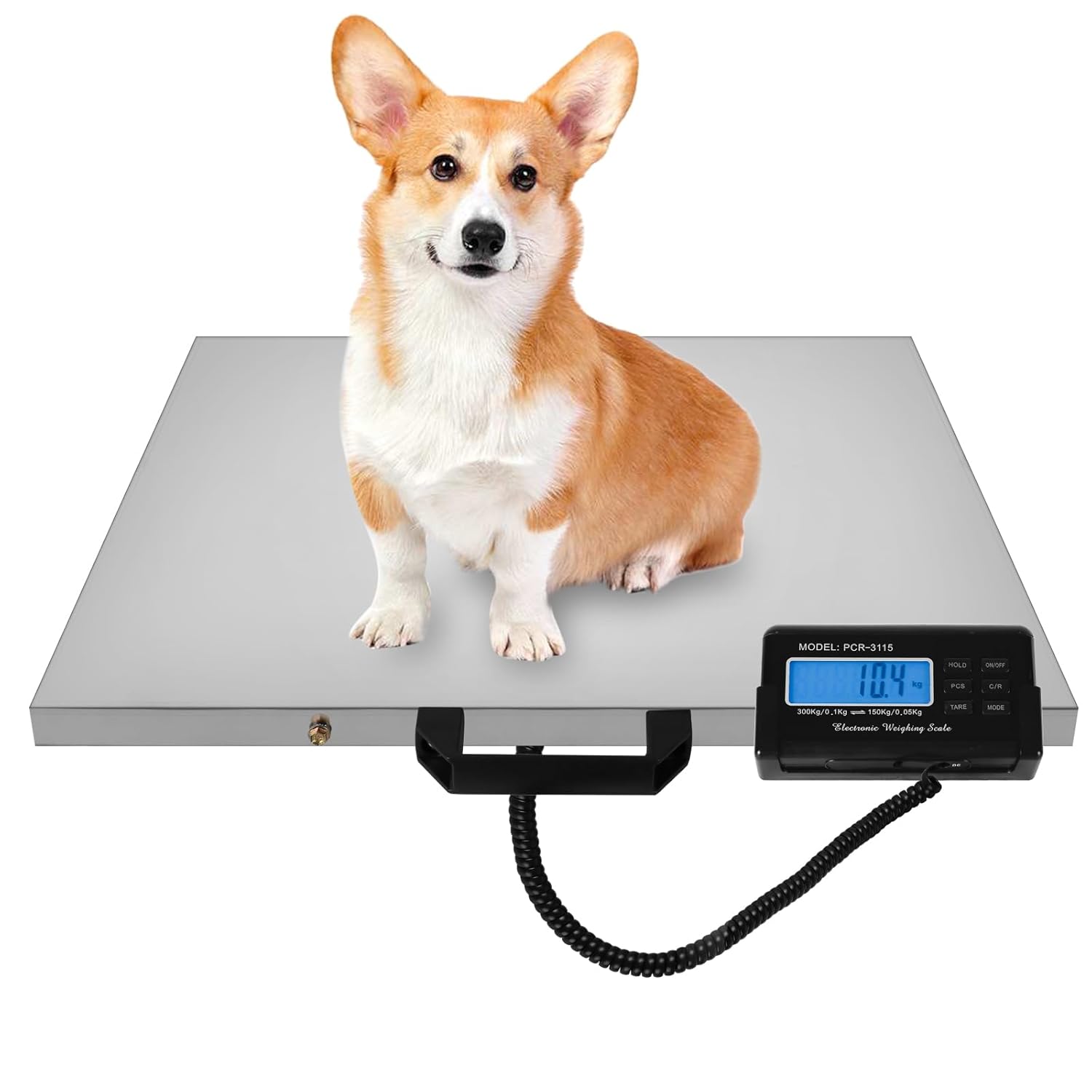 660Lbs x 0.2Lbs 21'' x 17'' Stainless Steel Platform Animal Scale Y79068