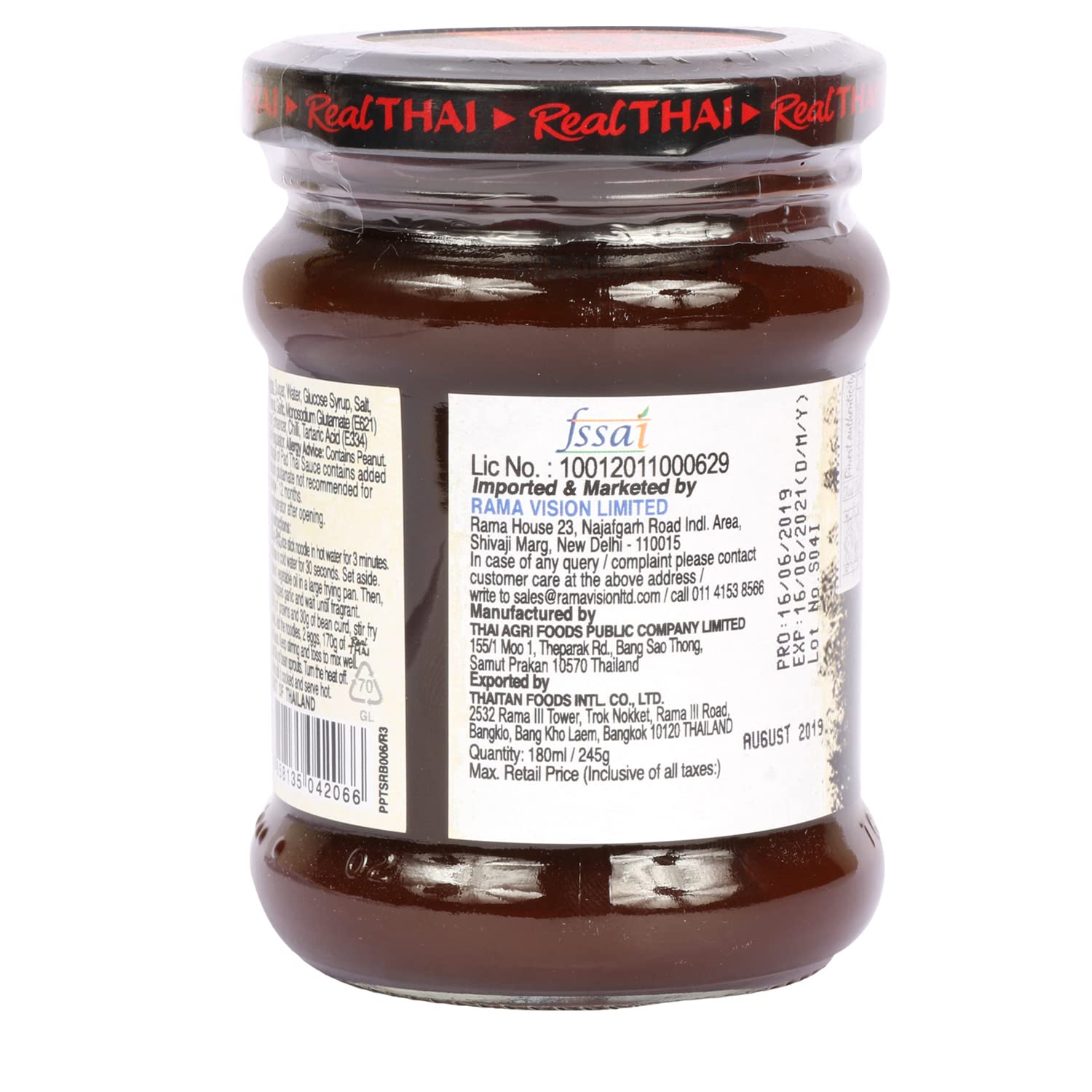 Pad Thai Sauce 180 Ml L545