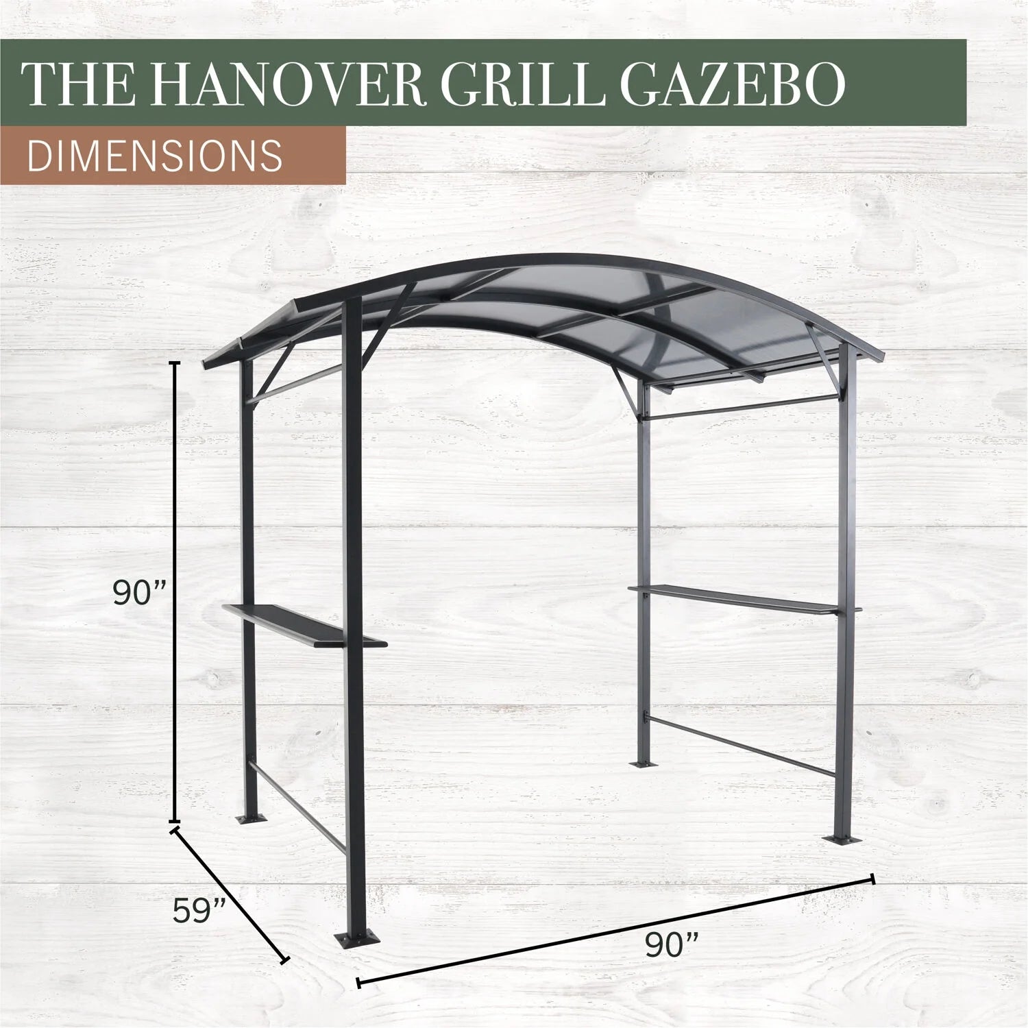 Grill Gazebo 90" x 59" x 90" V1615