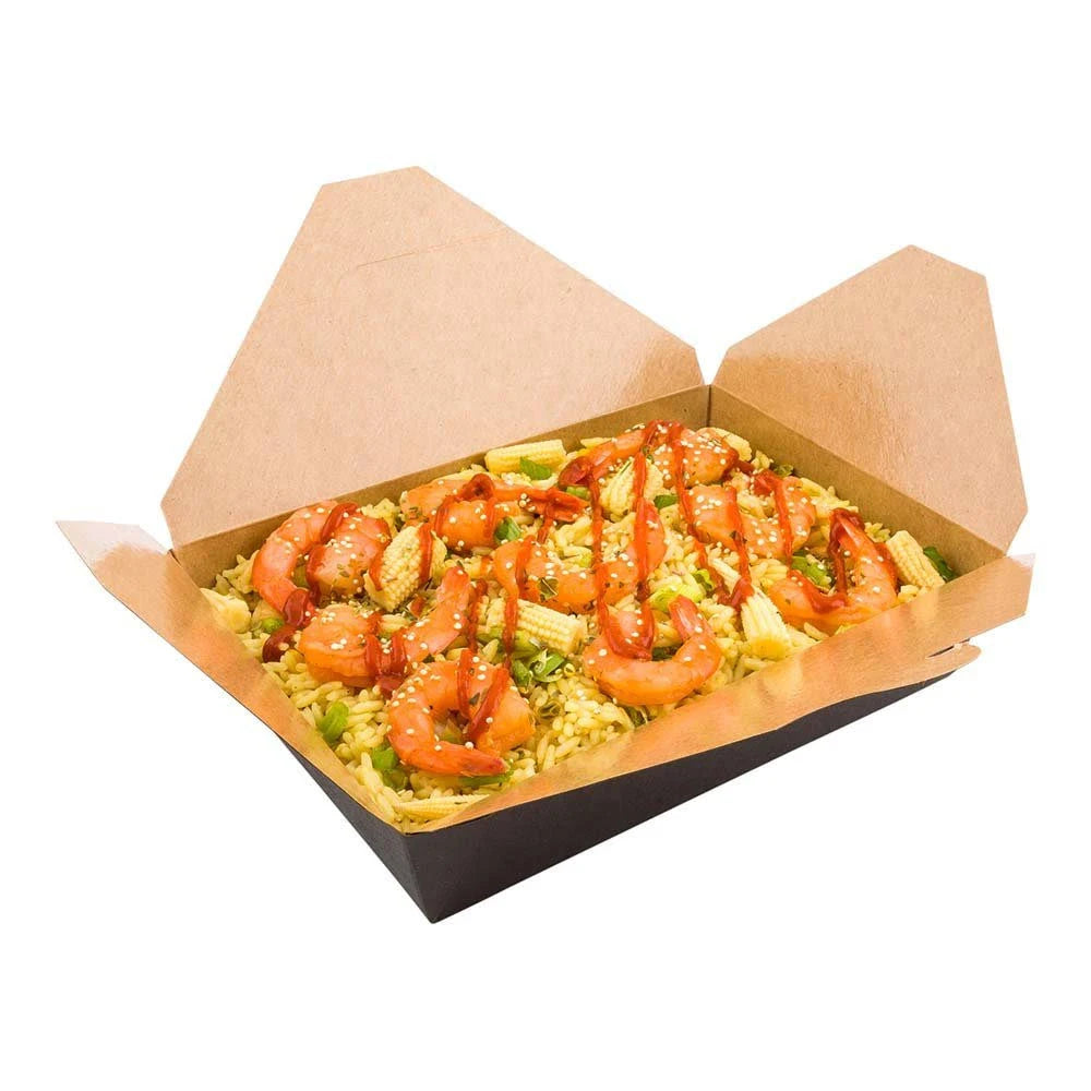 Black 49 oz Take Out Container (Case of 200) J786