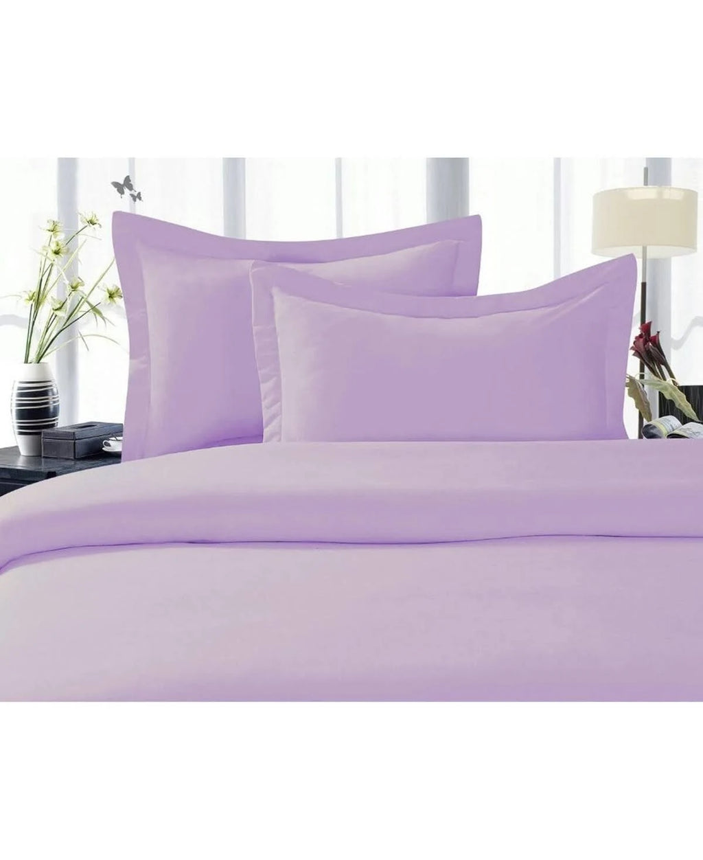 3-Piece Duvet Cover Set King/Cali King Open Purpl Y2309