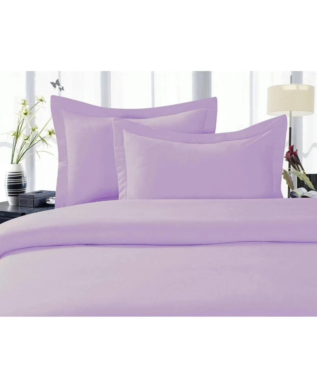 3-Piece Duvet Cover Set King/Cali King Open Purpl Y2309