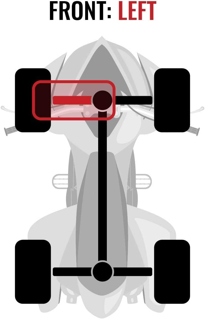 Front Left Axles for Kawasaki 650 Brute Force 4X4, Pack of 2 Q15411