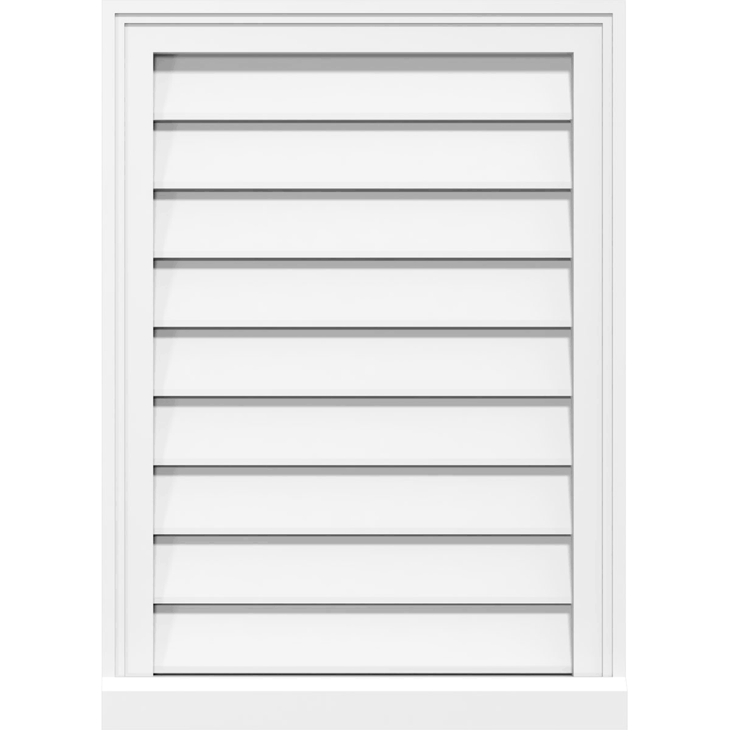 PVC Gable Vent with Brickmould Z32526