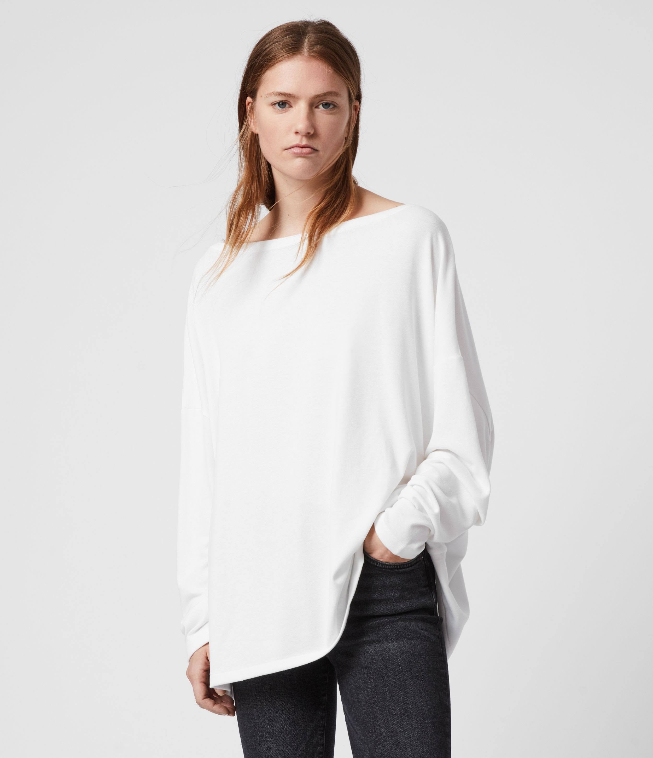 Oversized Tee Chalk White E973