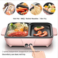 Electric Grill Pan 2 Speed 1200W Multifunctional Hot Pot Barbecue Machine N104