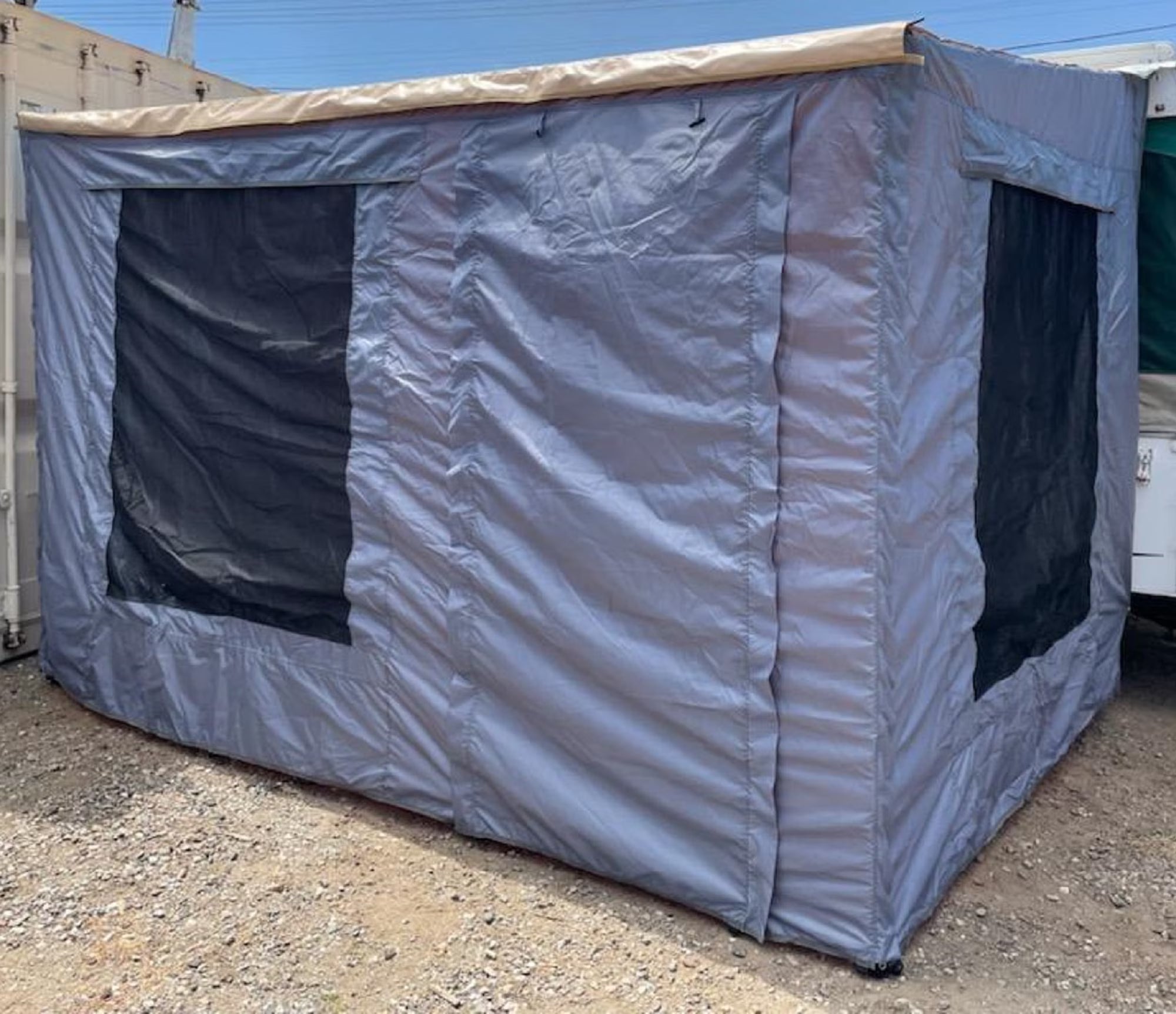 9ft 420D Oxford Nylon Camping Trailer Awning K408732