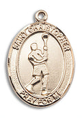 14kt Gold Filled St. Christopher Medal Pendant Necklace F5421