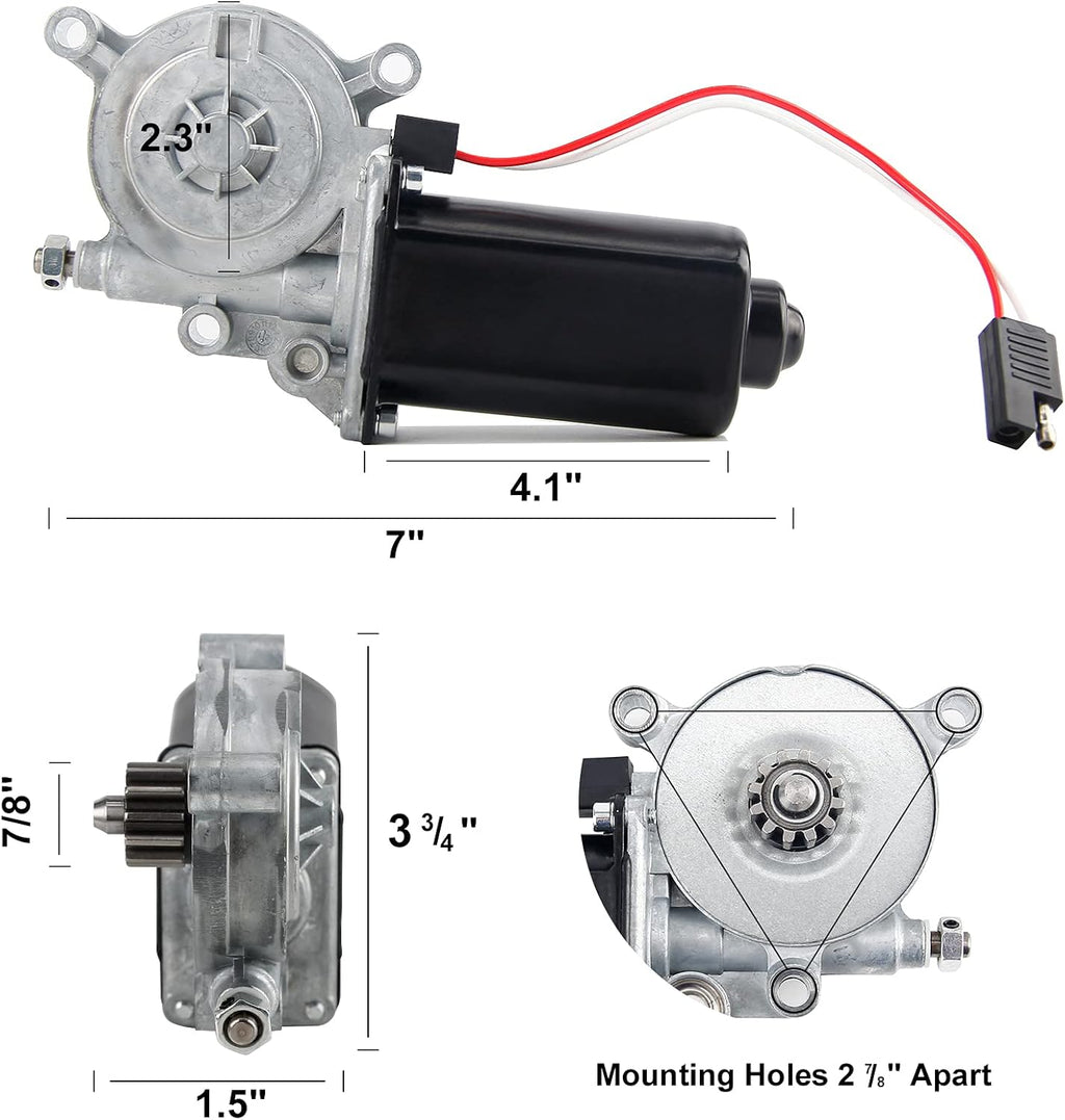 RV Power Awning Replacement Motor 12-Volt DC Pack of 2 U228
