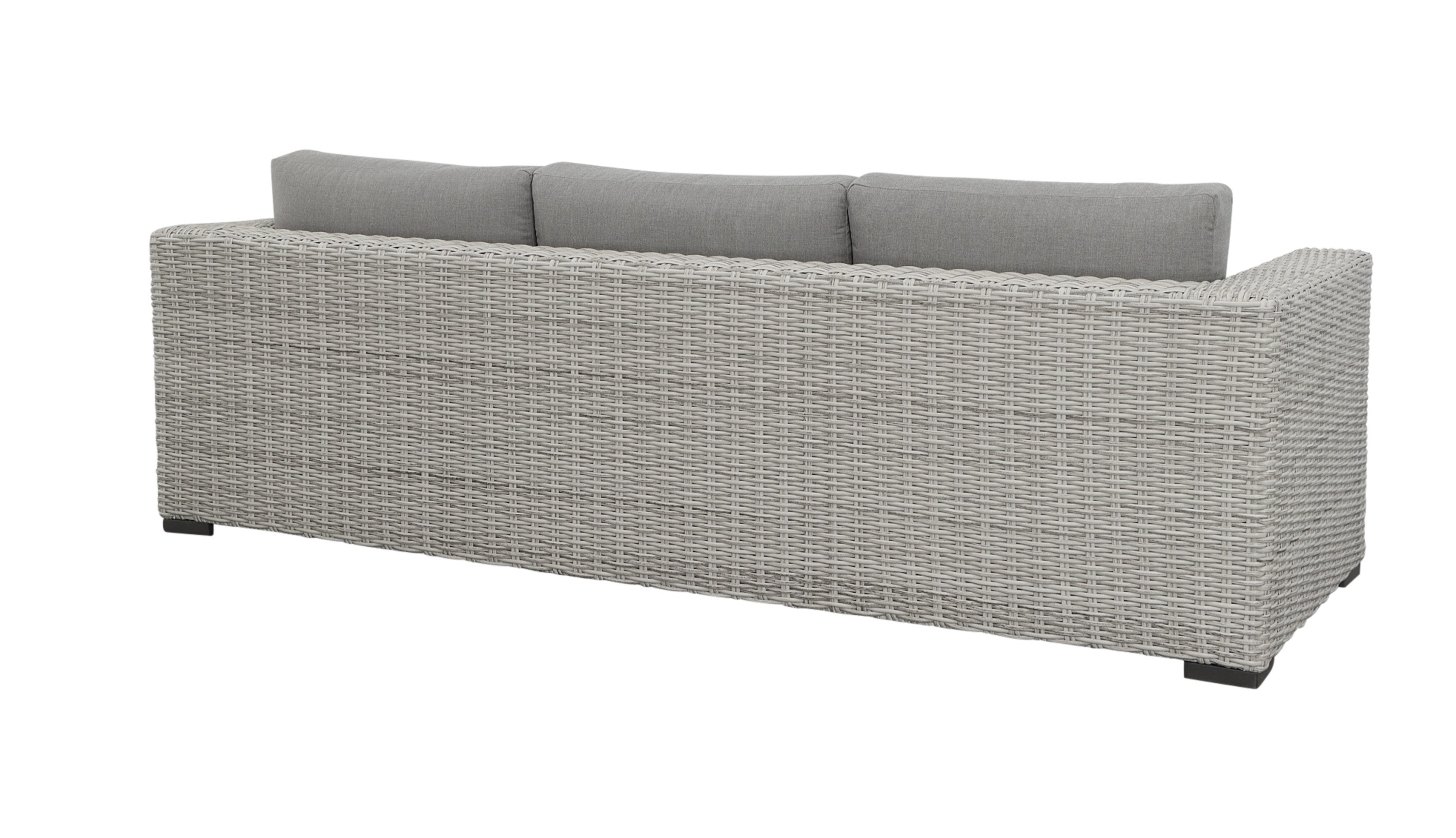 HDPE Resin Wicker Outdoor Sofa with Solution-Dyed Acrylic Covers R877
