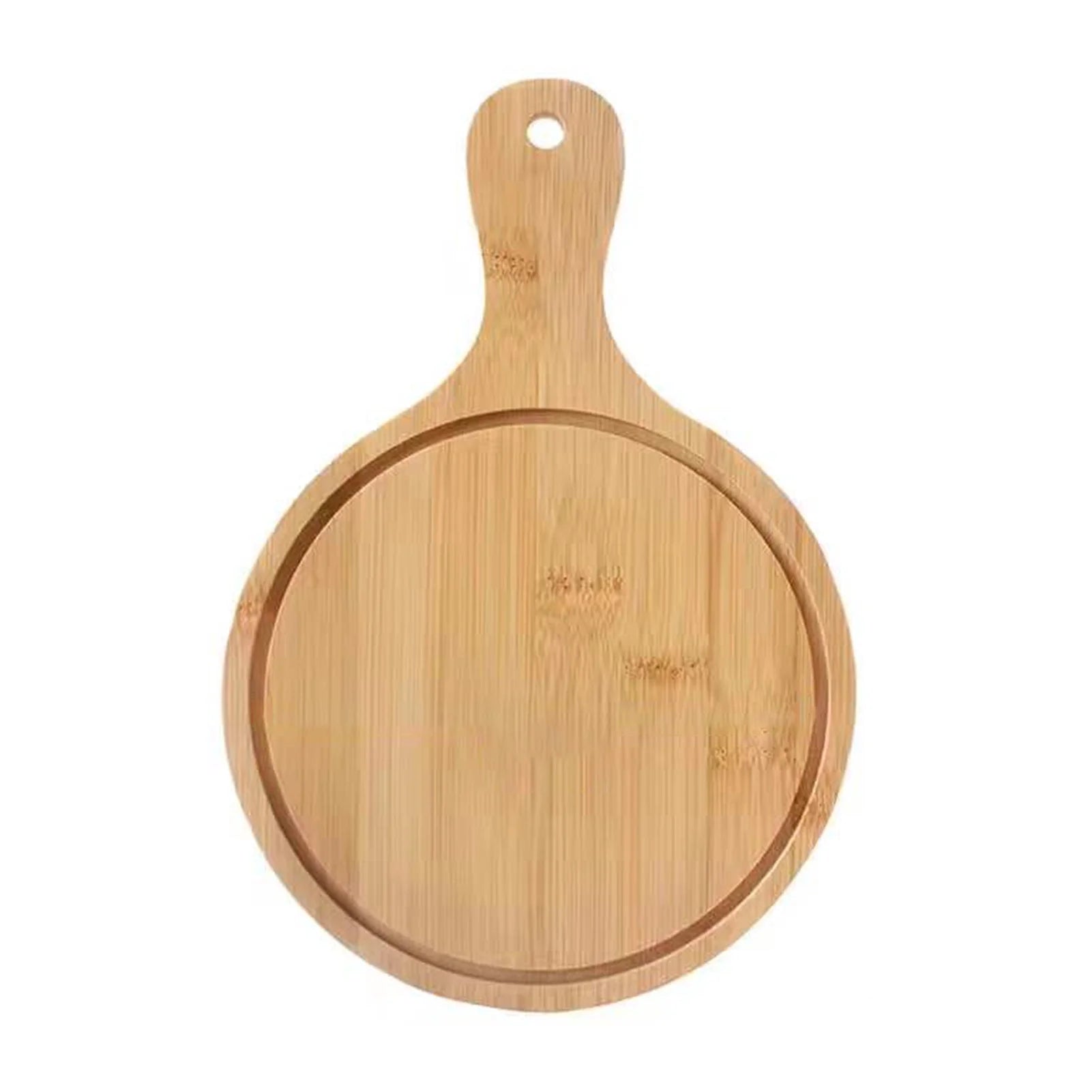 Round Bamboo Pizza Paddle Cutting Board D116