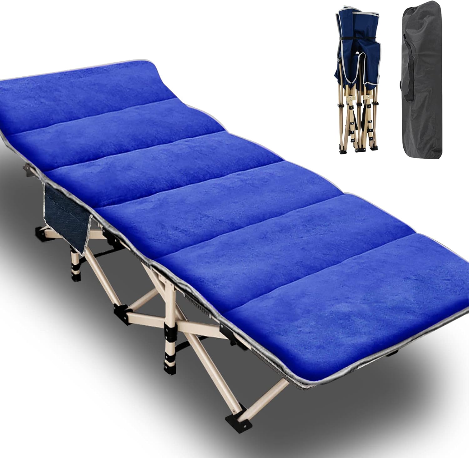 Heavy Duty Folding Camping Cot with Carry Bag F895652