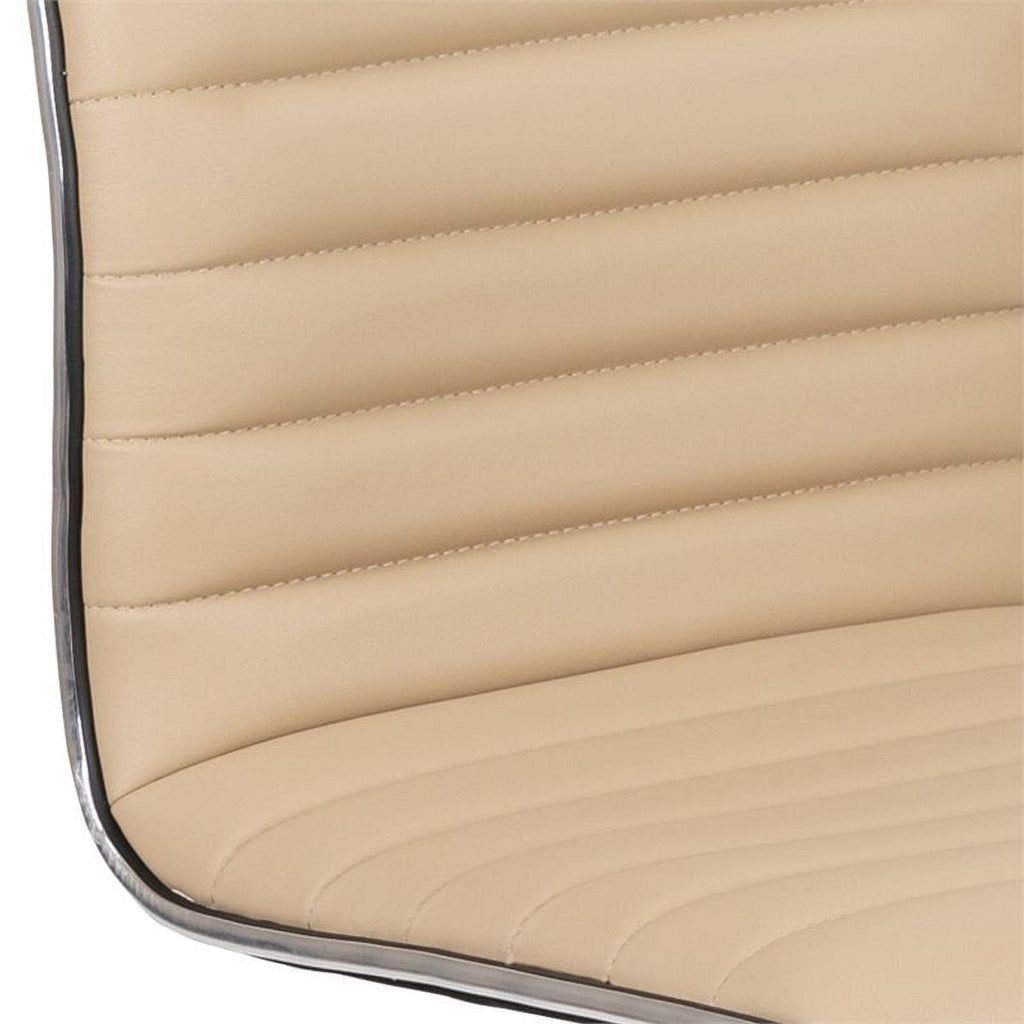 Tan Vinyl Low Back Swivel Office Chair G404420