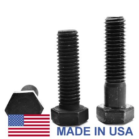 Coarse Thread Grade 8 Hex Cap Screw Bolt, Alloy Steel Black Oxide, Pk 30 S11236