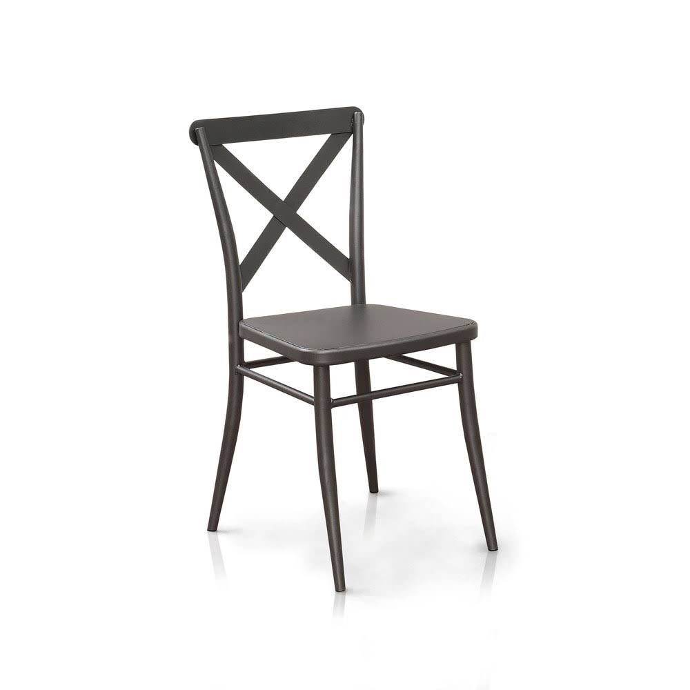 Black Metal Side Chairs (Set of 2) G525894