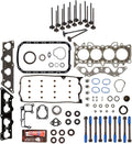 Full Gasket Set Head Bolts Intake Exhaust Valves for 1.7L Honda Civic D17A1 K459