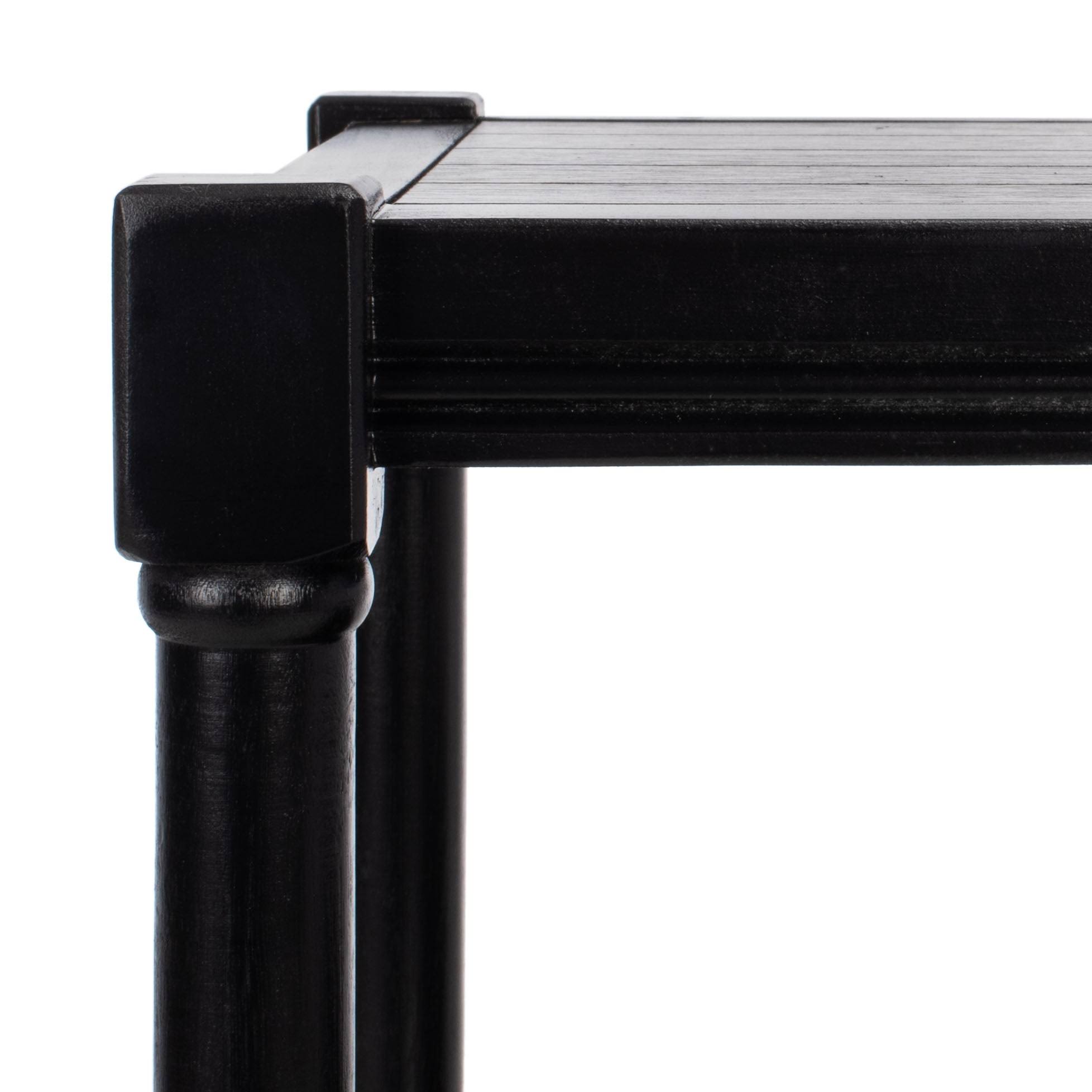 Black 3-Shelf Console Table A18995