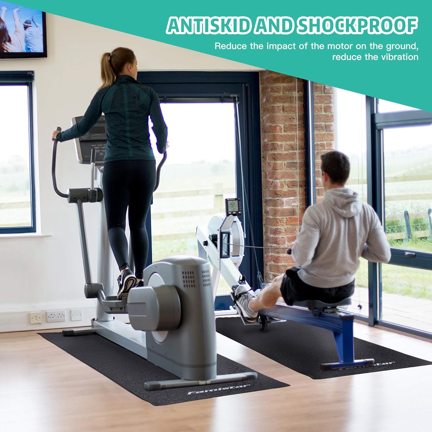 70"x30" Exercise Bike Mat Pack of 2 P667923