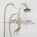 Wall Mounted Tub Filler Faucet with Lever Handles and Hand Shower T54396