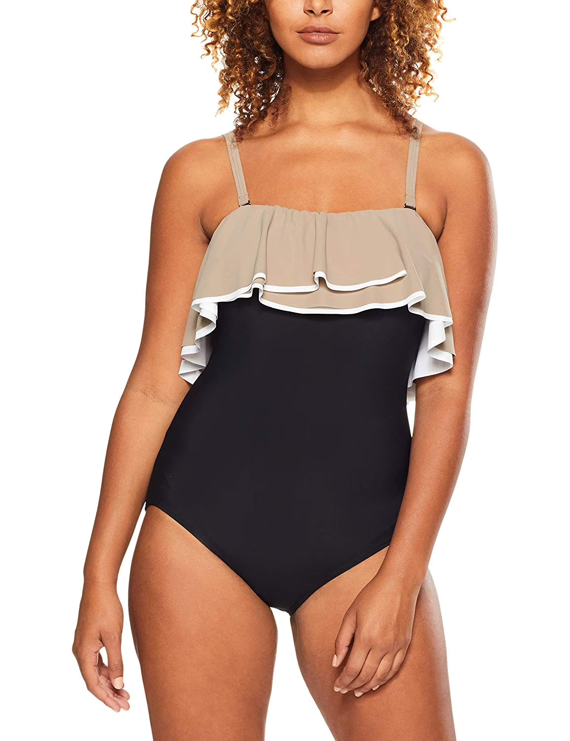 Agate Ruffle Bandeau One-Piece E322399